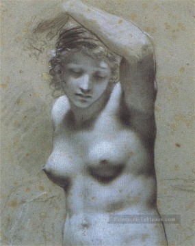 Pierre Paul Prud hon œuvres - Femme nue en buste romantique Pierre Paul Prud